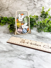 Load image into Gallery viewer, ORIGINAL Easter Personalized Mason Jar Easter Egg Shaker Easter Bunny Decoration Decor Easter Holiday Shaker Jar Herber Studios