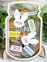 Load image into Gallery viewer, ORIGINAL Easter Personalized Mason Jar Easter Egg Shaker Easter Bunny Decoration Decor Easter Holiday Shaker Jar Herber Studios