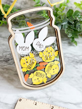 Load image into Gallery viewer, ORIGINAL Easter Personalized Mason Jar Easter Chick Shaker Easter Bunny Decoration Decor Easter Holiday Shaker Jar Herber Studios