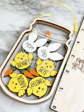 Load image into Gallery viewer, ORIGINAL Easter Personalized Mason Jar Easter Chick Shaker Easter Bunny Decoration Decor Easter Holiday Shaker Jar Herber Studios