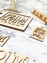 Load image into Gallery viewer, DIY Farm Home Windmill Wood Kit - Milk Dairy Nest Paint Party Kitchen Decor - Tiered Tier Tray Signs