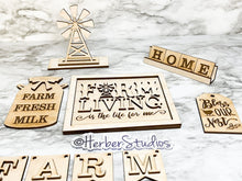 Load image into Gallery viewer, DIY Farm Home Windmill Wood Kit - Milk Dairy Nest Paint Party Kitchen Decor - Tiered Tier Tray Signs