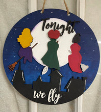 Load image into Gallery viewer, DIY Halloween Tonight We Fly DIY Wood Sign 2 Size Options Door Hanger Fall Shiplap Seasonal Herber Studios