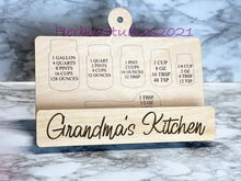 Load image into Gallery viewer, Personalized Cookbook Recipe iPad Kitchen Stand - Mom Grandma Christmas Gift Mother's Day Father's Dad Husband Wife Cook Gift Wedding Bride Cooking