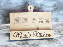 Load image into Gallery viewer, Personalized Cookbook Recipe iPad Kitchen Stand - Mom Grandma Christmas Gift Mother's Day Father's Dad Husband Wife Cook Gift Wedding Bride Cooking