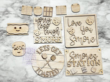 Load image into Gallery viewer, Smores Tier Tray DIY Wood Kit - S'Mores - Kitchen Decor - Camper Camping Summer Tiered Signs