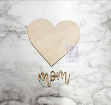 Load image into Gallery viewer, Mom Tier Tray DIY Wood Kit - Mother's Day - Kitchen Decor - Tiered Signs - Wood Craft
