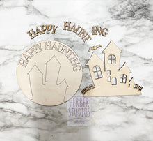 Load image into Gallery viewer, Halloween Candy Stand Tier Tray DIY Wood Kit - Holiday Window Kitchen Decor - Tiered Signs - Wood Craft