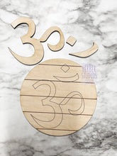 Load image into Gallery viewer, Namaste Stand Tier Tray DIY Wood Kit - Yoga Peace Meditate Relax Bath Kitchen Decor - Tiered Signs - Wood Craft