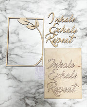 Load image into Gallery viewer, Namaste Stand Tier Tray DIY Wood Kit - Yoga Peace Meditate Relax Bath Kitchen Decor - Tiered Signs - Wood Craft