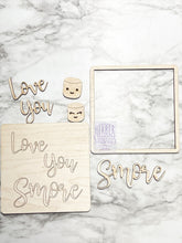 Load image into Gallery viewer, Smores Tier Tray DIY Wood Kit - S'Mores - Kitchen Decor - Camper Camping Summer Tiered Signs
