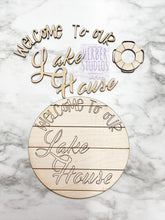 Load image into Gallery viewer, Lake Tier Tray DIY Wood Kit - Lakehouse Lakeside Home - Kitchen Decor -  Tiered Signs - Wood Craft
