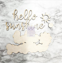 Load image into Gallery viewer, Summer Vibes Tier Tray DIY Wood Kit - Beach Ball Adirondack Flip Flops - Kitchen Decor - Tiered Signs - Wood Craft