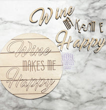 Load image into Gallery viewer, Wine Tier Tray DIY Wood Kit - Bar Kitchen Decor - Red White Drink Tiered Signs - Wood Craft