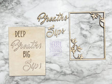 Load image into Gallery viewer, Wine Tier Tray DIY Wood Kit - Bar Kitchen Decor - Red White Drink Tiered Signs - Wood Craft