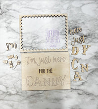 Load image into Gallery viewer, Halloween Candy Stand Tier Tray DIY Wood Kit - Holiday Window Kitchen Decor - Tiered Signs - Wood Craft