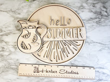 Load image into Gallery viewer, Lemonade Summer Sign WOOD BLANKS Kitsch Porch Sign DIY Paint Party Wine Party Vintage Retro