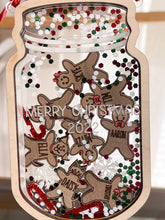 Load image into Gallery viewer, Mason Jar Gingerbread Ornament - Christmas Personalized
