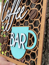 Load image into Gallery viewer, Coffee Bar Farm Chic Country Style Sign