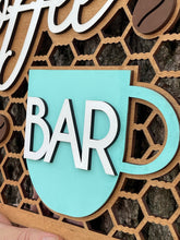 Load image into Gallery viewer, Coffee Bar Farm Chic Country Style Sign