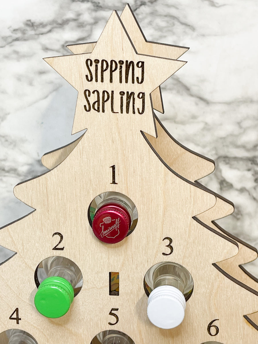 Adult Advent Calendar ~ Sipping Sapling ~ Alcohol Liquor ~ Christmas S –  Herber Studios