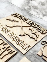 Load image into Gallery viewer, DIY Halloween Black Cat Witches Tier Tray DIY Kit - Kitchen Apartment Decoration - Tiered Tray Sign - Fall Decor - Herber Studios