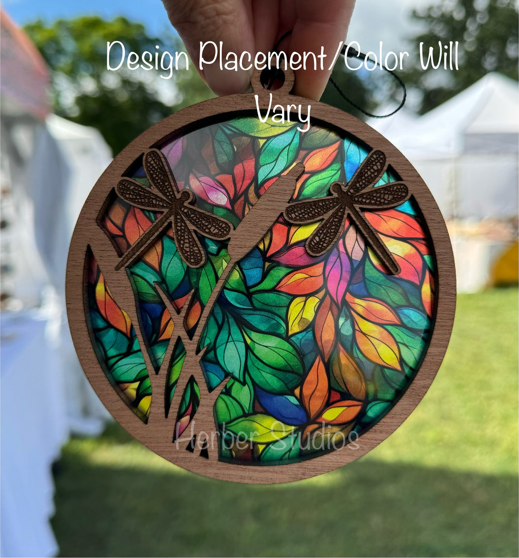 Dragonfly Sun Catcher Suncatcher - Sample Colors