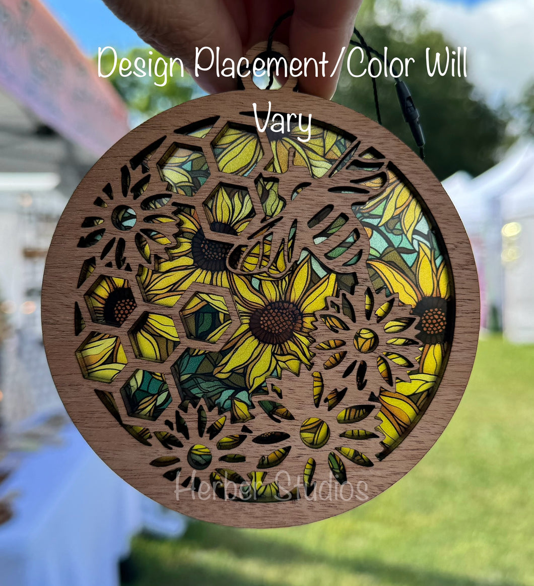 Bee Sun Catcher Suncatcher - Sample Colors