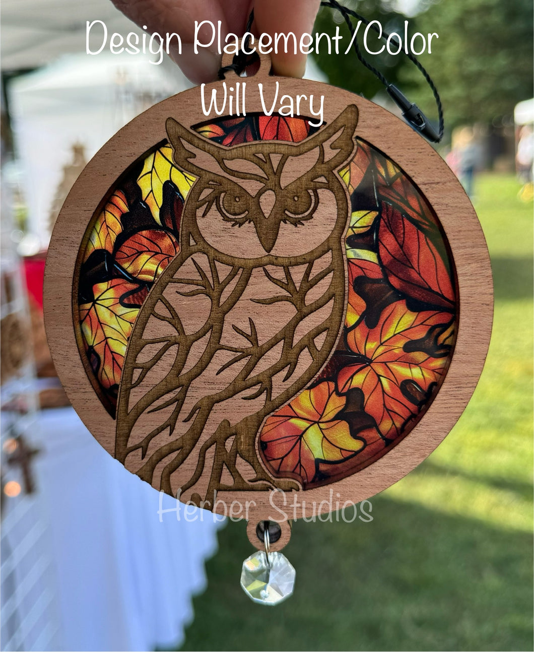 Owl Sun Catcher Suncatcher - Sample Colors