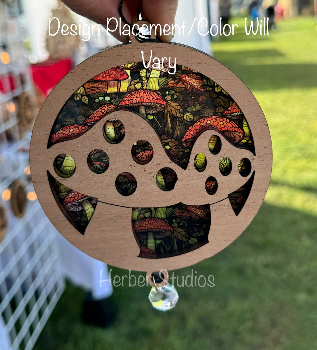 Mushroom Sun Catcher Suncatcher - Sample