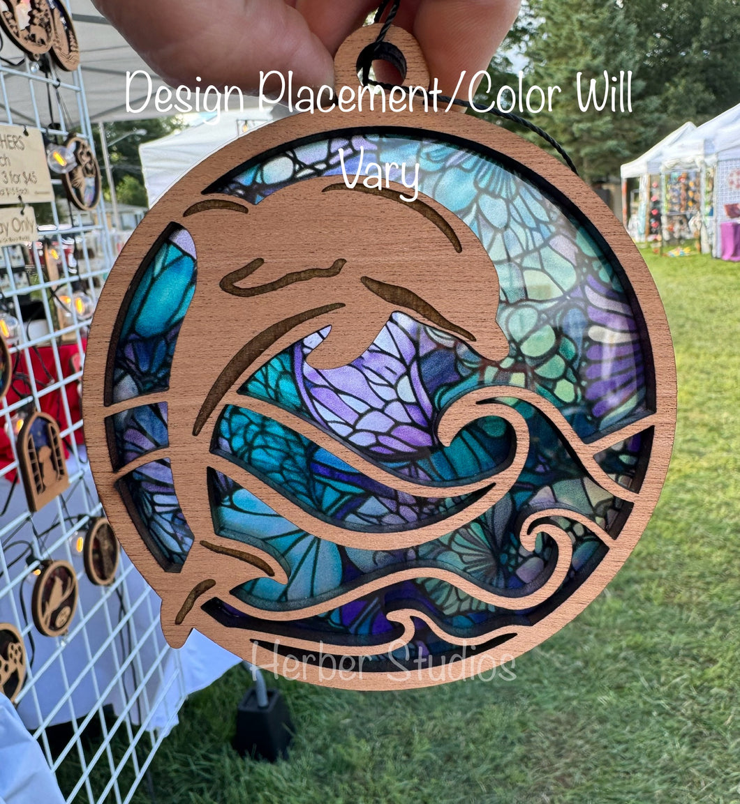 Dolphin Sun Catcher Suncatcher - Sample