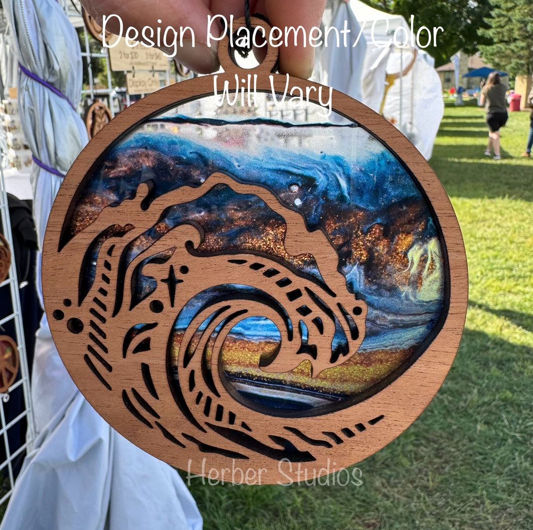 Wave Sun Catcher Suncatcher - Sample