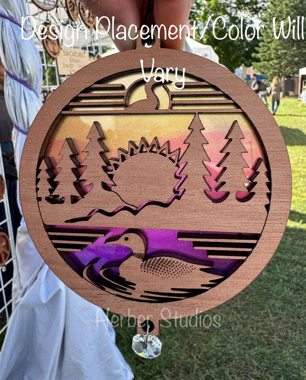 Loon Lake Sun Catcher Suncatcher - Sample