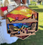 Adirondack Lake Sun Catcher Suncatcher - Sample