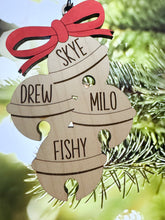 Load image into Gallery viewer, Personalized Christmas Ornament Jingle Bells
