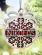 Personalized Christmas Ornament Snowflake