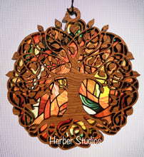 Load image into Gallery viewer, Tree of Life Suncatcher - Sapele Wood Acrylic T1

