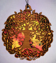 Load image into Gallery viewer, Tree of Life Suncatcher - Sapele Wood Acrylic T2
