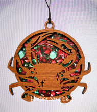 Load image into Gallery viewer, Crab Ocean Suncatcher - Sapele Wood Acrylic c2
