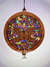 Load image into Gallery viewer, Butterfly Suncatcher - Sapele Wood Acrylic B1
