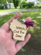 Keychain - Wisconsin Watch Out For Deer