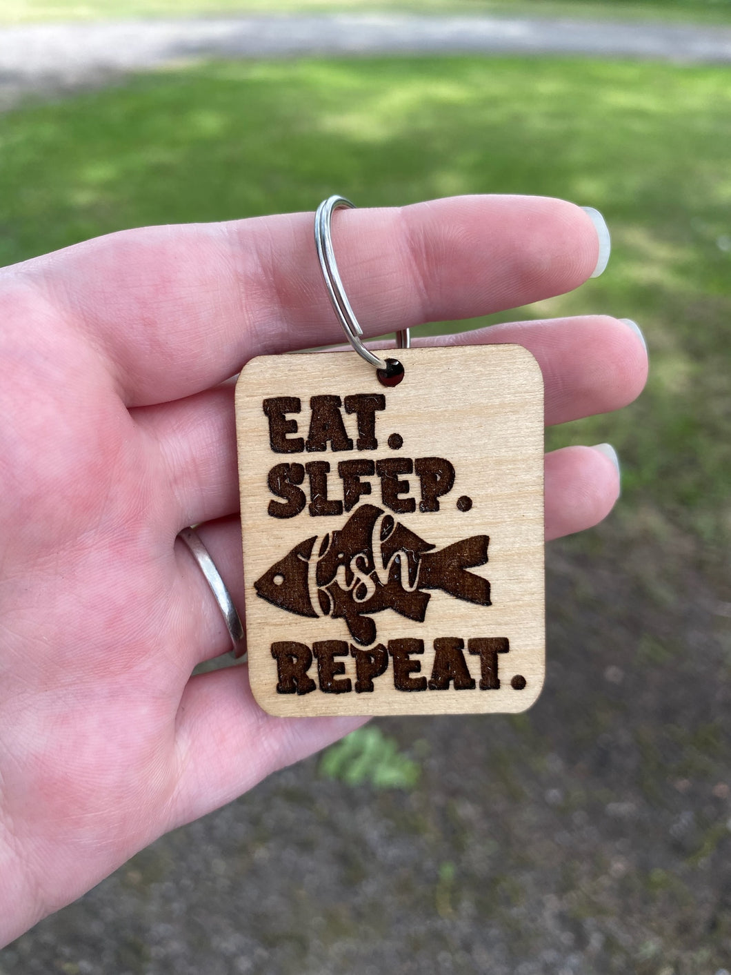 Keychain - Fishing Eat Sleep Fish Repeat