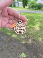 Keychain - Enjoy The Journey - Travel Explore Adventure Woods Mountains