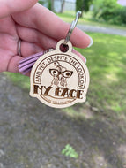 Keychain - Despite The Look On My Face - Chicken Glasses