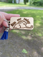 Keychain - Nope Not Today - Cat Pet
