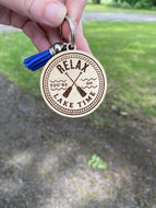 Keychain - Relax You're On Lake Time - Oars