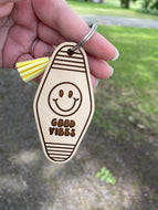 Keychain - Good Vibes - Motel Style