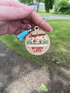 Keychain -  Camp More Worry Less