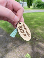 Keychain -  What Would Dolly Do