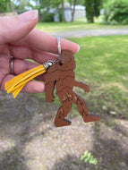 Keychain - Big Foot Sasquatch - Brown